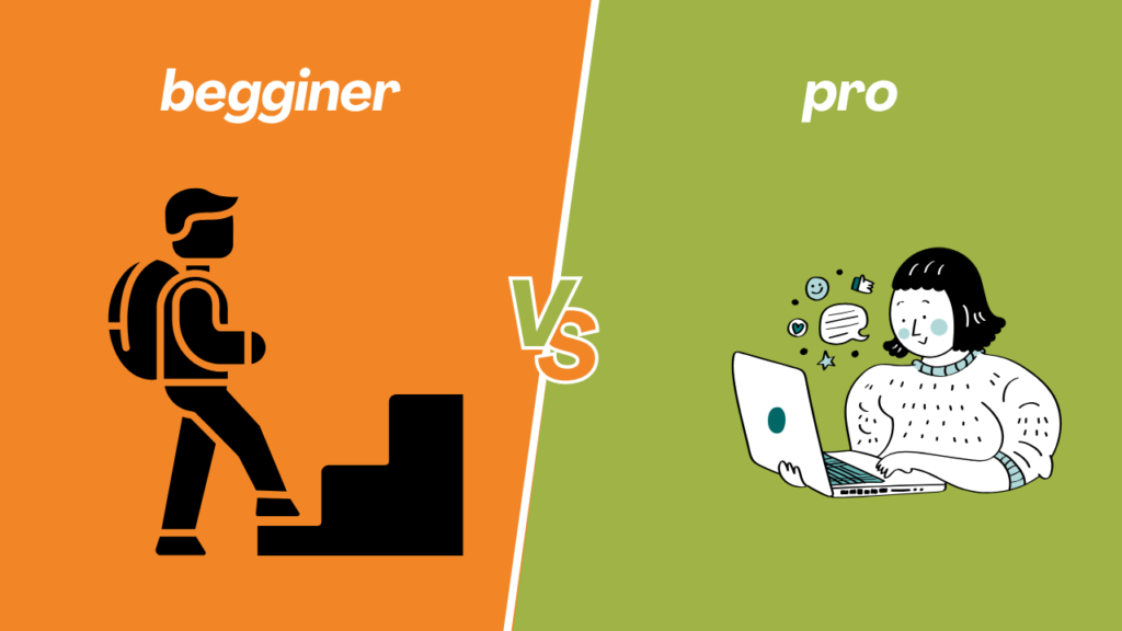one of a beginner's screen vs an advanced project.